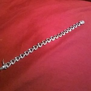 SILVER and DIAMOND BRACELET